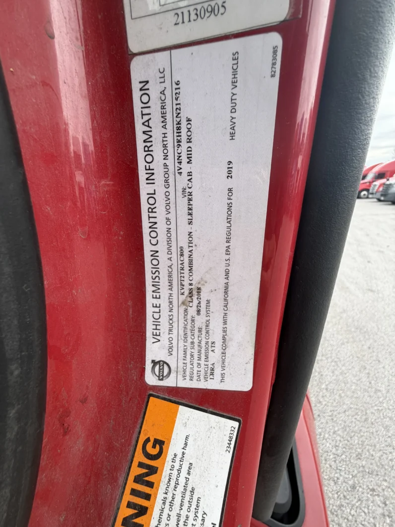 
								2019 VOLVO VNL740 full									